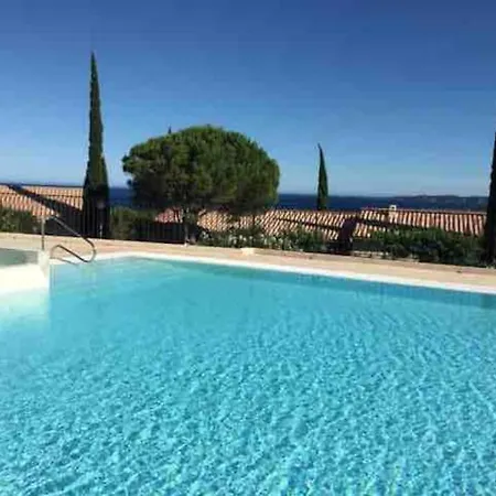 Vue ,plage La Nartelle,avec Loggia, Sainte-maxime, France Lägenhet Sainte-Maxime