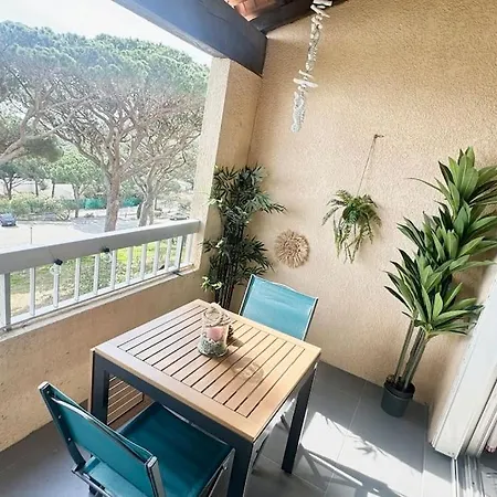 Vue ,plage La Nartelle,avec Loggia, Sainte-maxime, France Lägenhet Sainte-Maxime